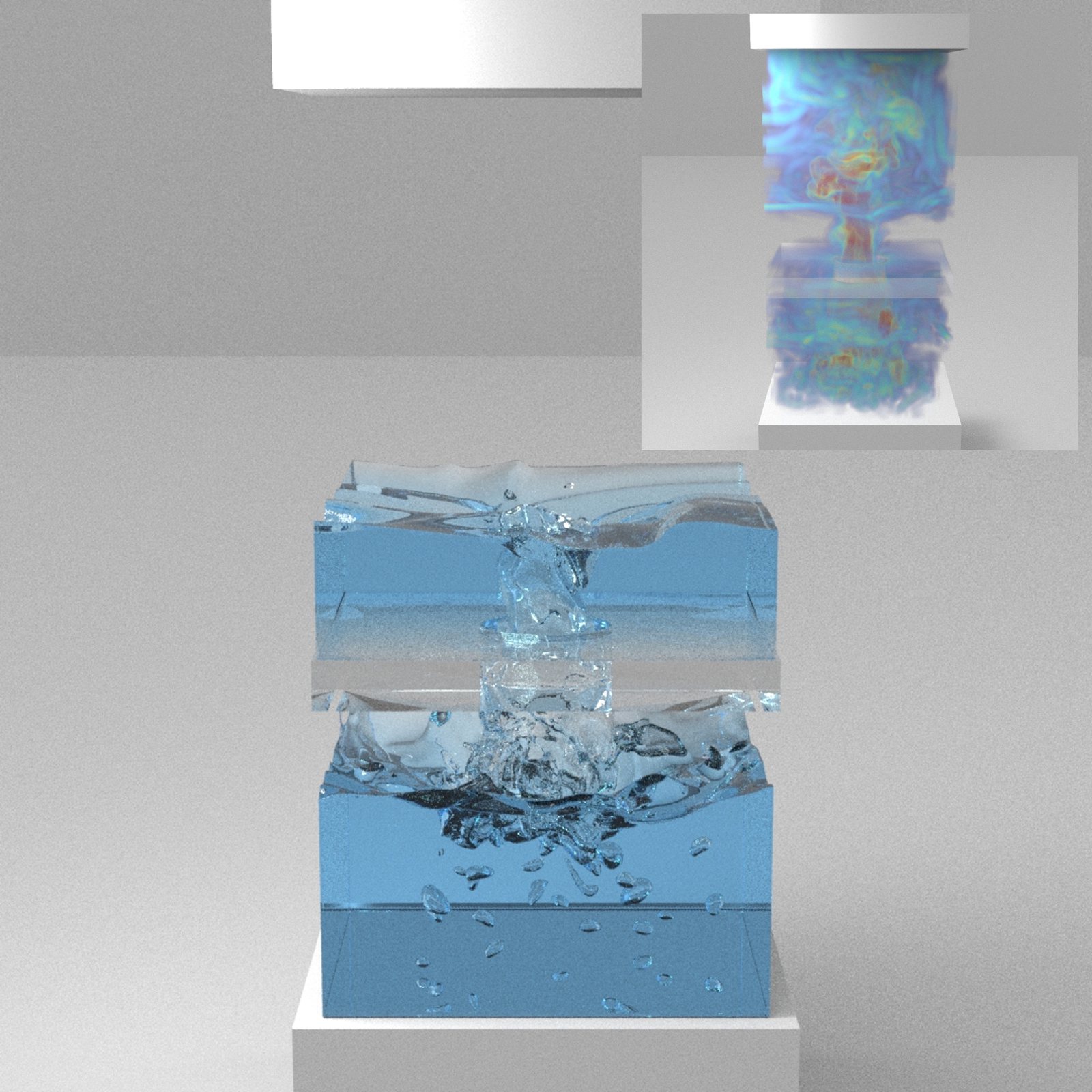 Vortical drainage teaser